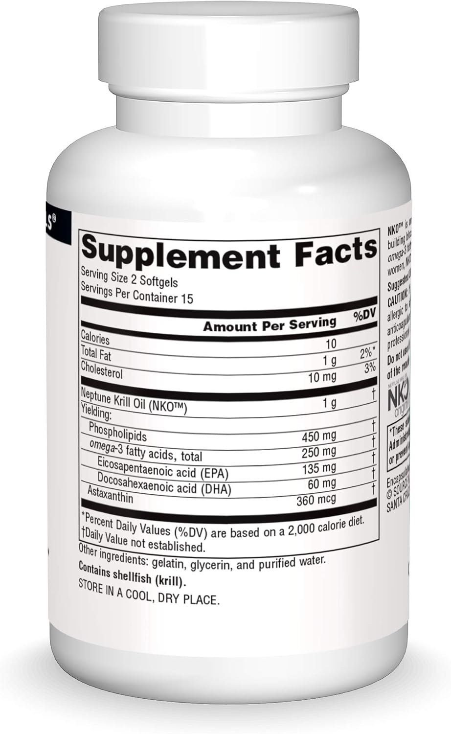 Source Naturals NKO Neptune Krill Oil 500mg - 30 Softgels