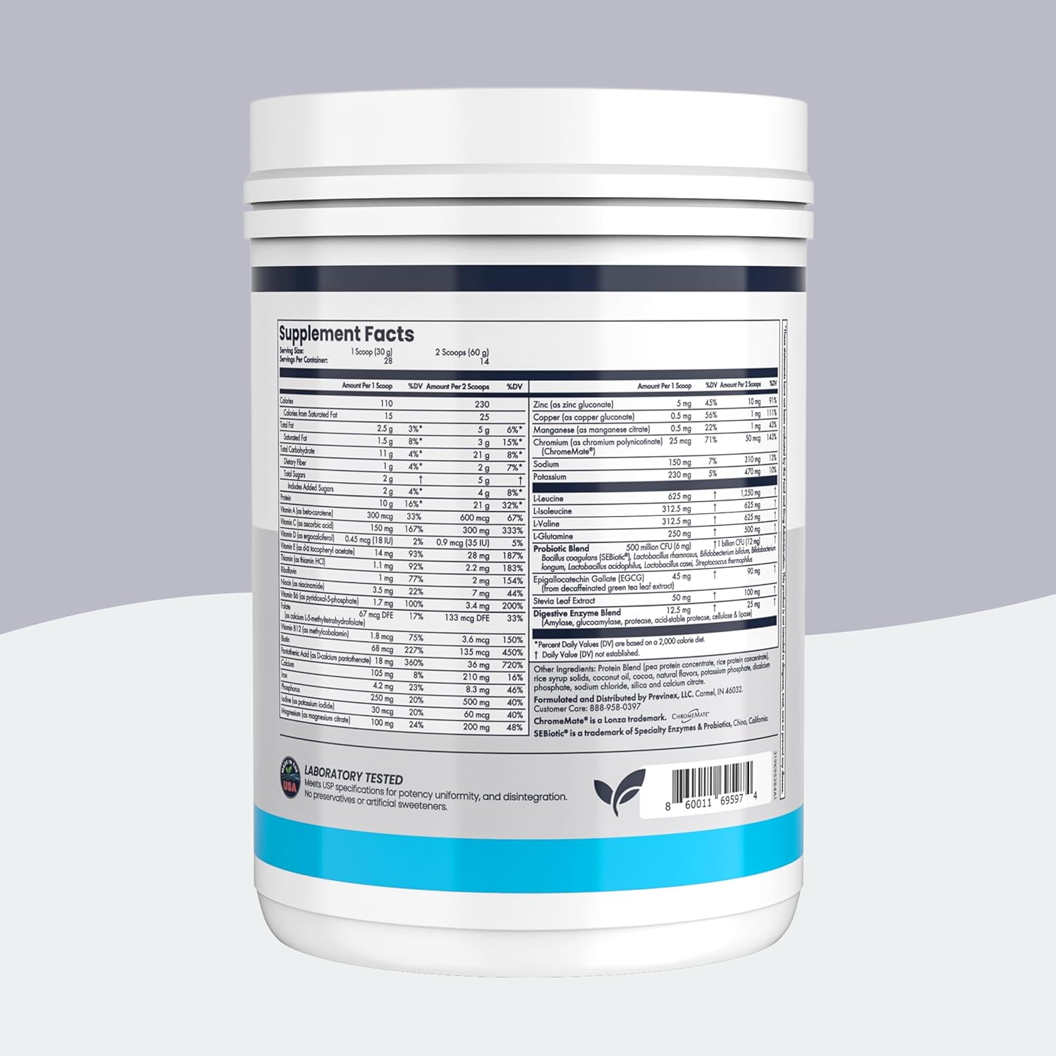 Nourify Plus Plant-Based Protein Shake - All Natural Vegan Protein Powder, High Protein & Low Sugar, Gluten Free, Soy Free & Dairy Free, Chocolate Protein Powder (29.3 oz)