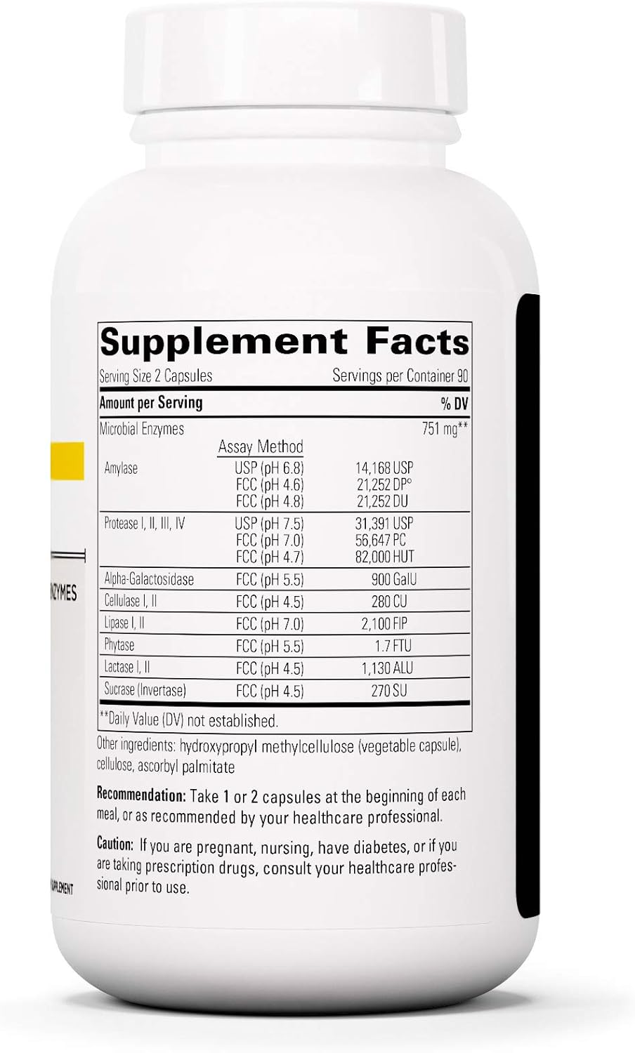 Integrative Therapeutics Similase BV - Digestion Support Supplement for Men & Women* - Supports Digestion with Enzymes* - Vegan & Dairy-Free - 180 Capsules (90 Servings)
