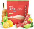 Nello SuperFocus Mojito with Caffeine– Nootropic Focus Drink Mix, 20 On-The-Go Packets, Alpha GPC, Lion’s Mane, Rhodiola, Sugar-Free
