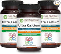 Pure Nutrition Ultra Calcium 1000mg with VIT D3 + K2 | 270 Tabs (90 X Pack of 3) | Highly absorbable Calcium Supplement with Calcium Citrate Malate, VIT D3, K2, Moringa Oleifera, Magnesium and Zinc.