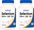 Nutricost Selenium 200mcg, 240 Veggie Caps (2 Bottles) - Non-GMO, Gluten Free L-Selenomethionine