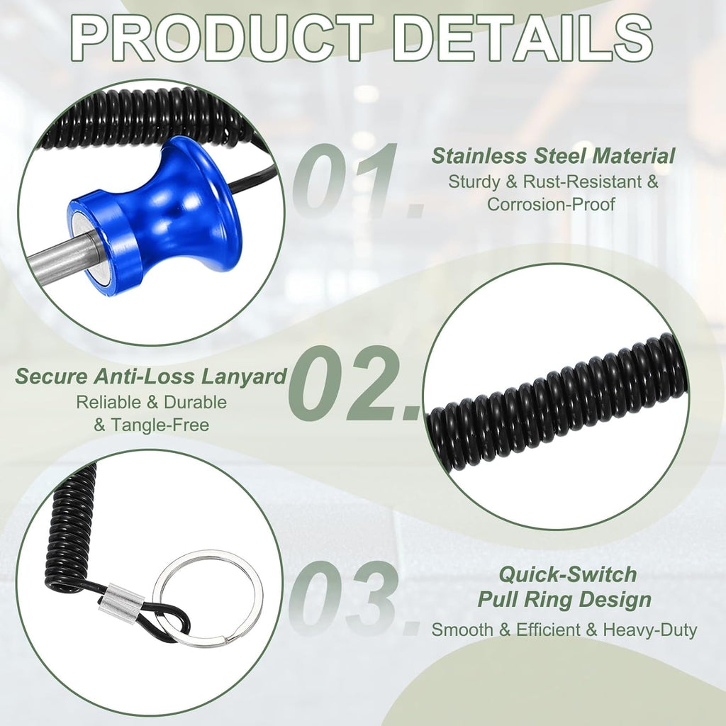 Weight Stack Pin, Weight Gym Pin Strength Training Equipment Replacement with Pull Rope for Home Gym Club