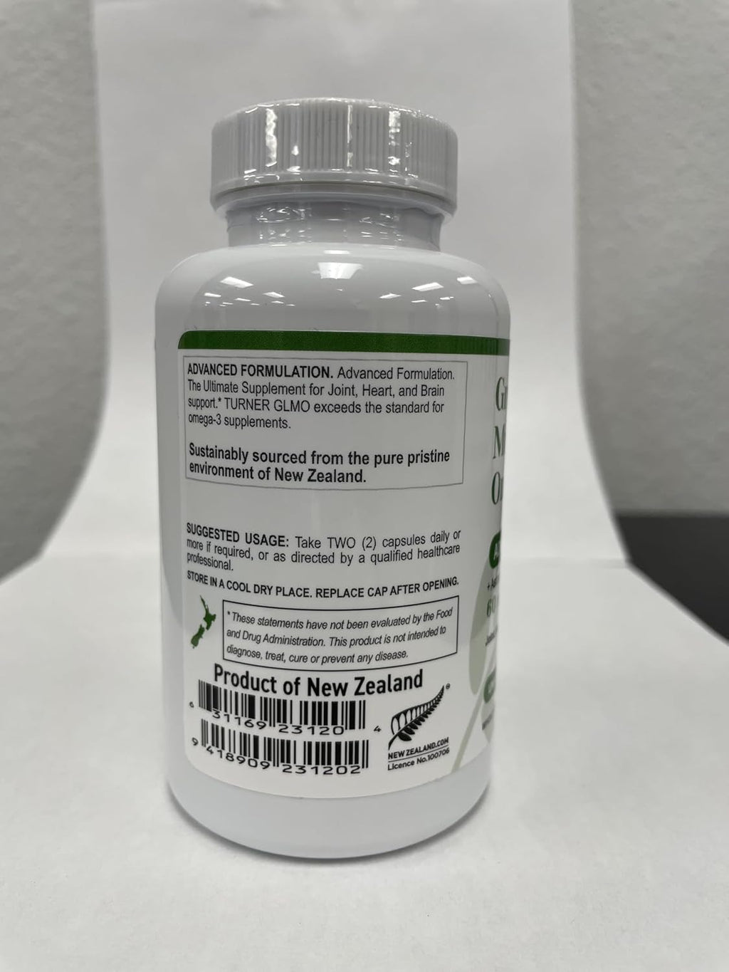 TURNER New Zealand Green Lipped Omega-3 Mussel Oil, 53x Higher Potency with UAF1000+ Super Antioxidant for Superior Joint Comfort & Mobility, No Fishy Aftertaste, 1 Bottle, 120 Softgels