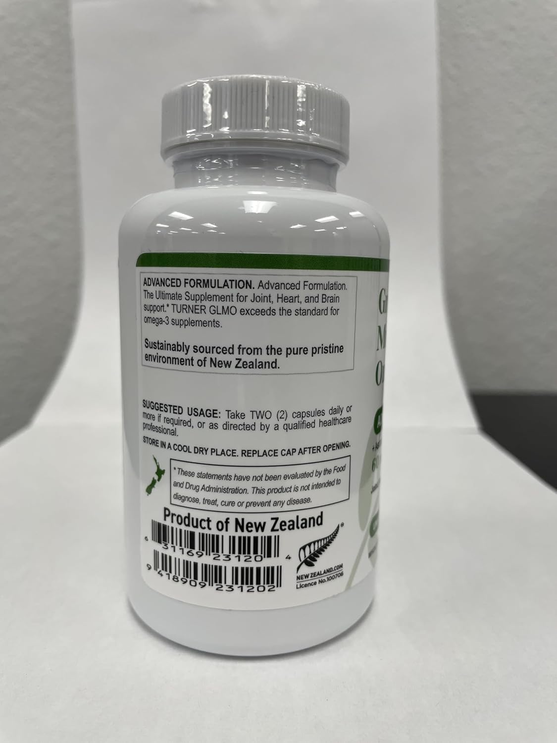 TURNER New Zealand Green Lipped Omega-3 Mussel Oil, 53x Higher Potency with UAF1000+ Super Antioxidant for Superior Joint Comfort & Mobility, No Fishy Aftertaste, 1 Bottle, 120 Softgels
