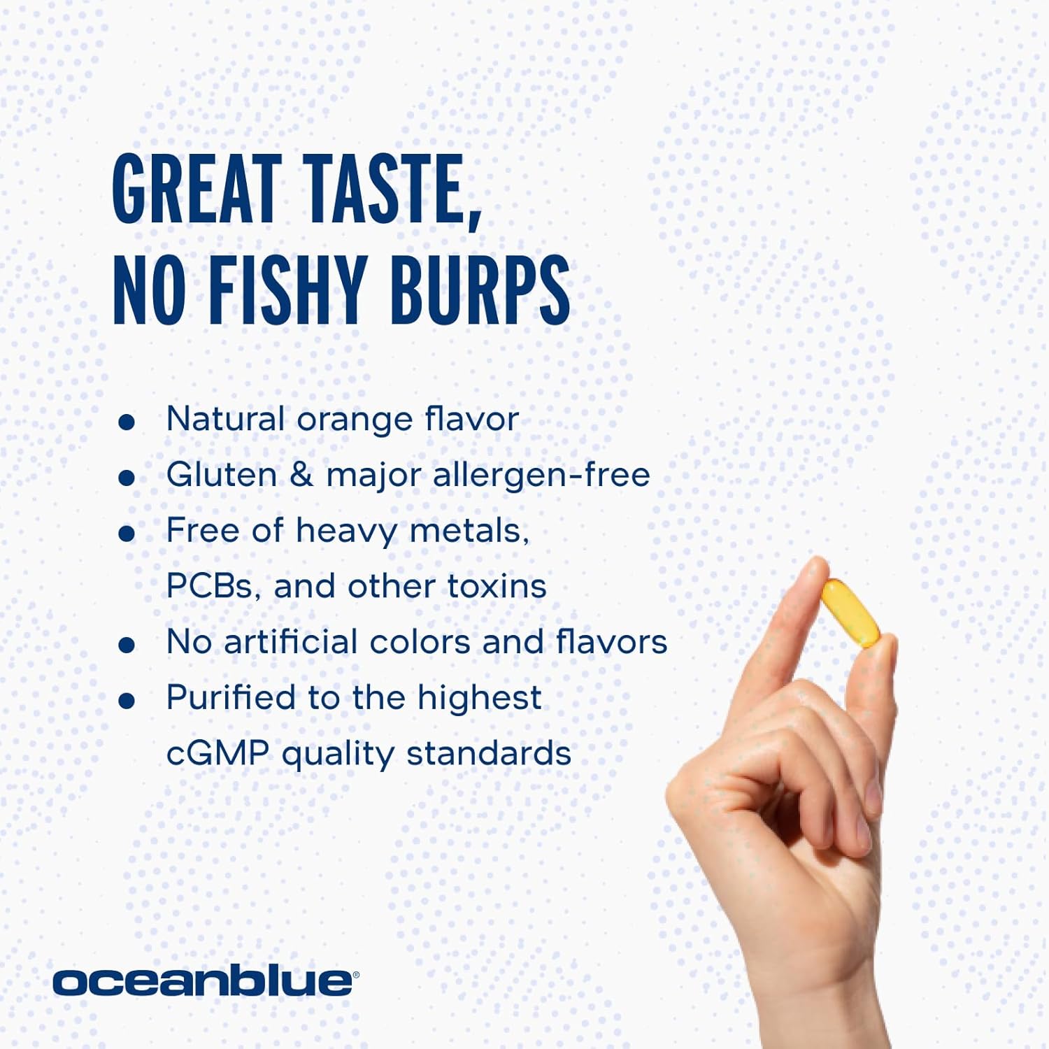 Oceanblue Professional Omega-3 2100-60 Count - High-Potency Triple Strength Burpless Fish Oil Supplement with EPA, DHA & DPA - Orange Flavor, 30 Servings
