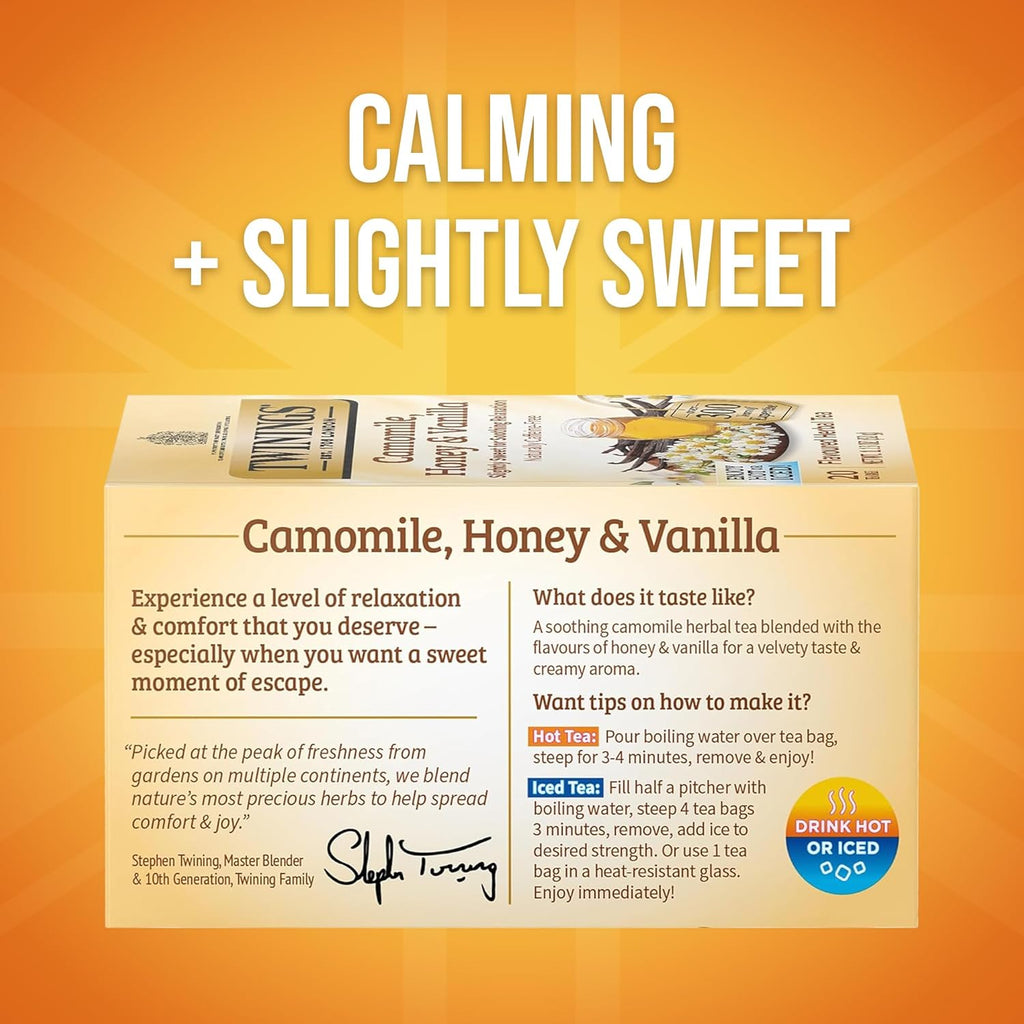 Twinings Tea Chamomile Honey and Vanilla Tea, 20 ct