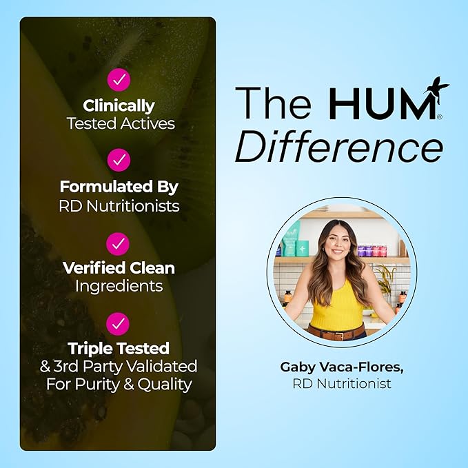 HUM OMG! Omega The Great Triple Omega 3 Fish Oil Supplement for Women & Men with Vitamin E, DHA & EPA, Skin Care & Skin Tone Support for Heart & Brain Health, Gluten Free, Non GMO, 60 Softgels