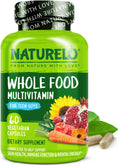 NATURELO Teen Multivitamin - Whole Food Multivitamin for Teenage Boys - Minerals Supplement for Active Kids - with Plant Extracts - Non-GMO - Vegan & Vegetarian - 60 Capsules