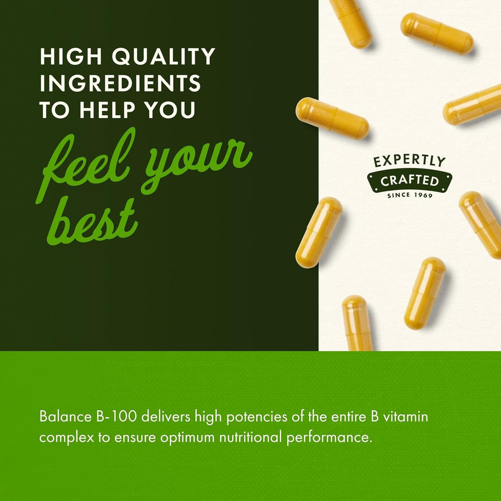 Swanson B-100 B-Complex Vitamins Energy Cardio Stress Metabolism Support 300 Capsules