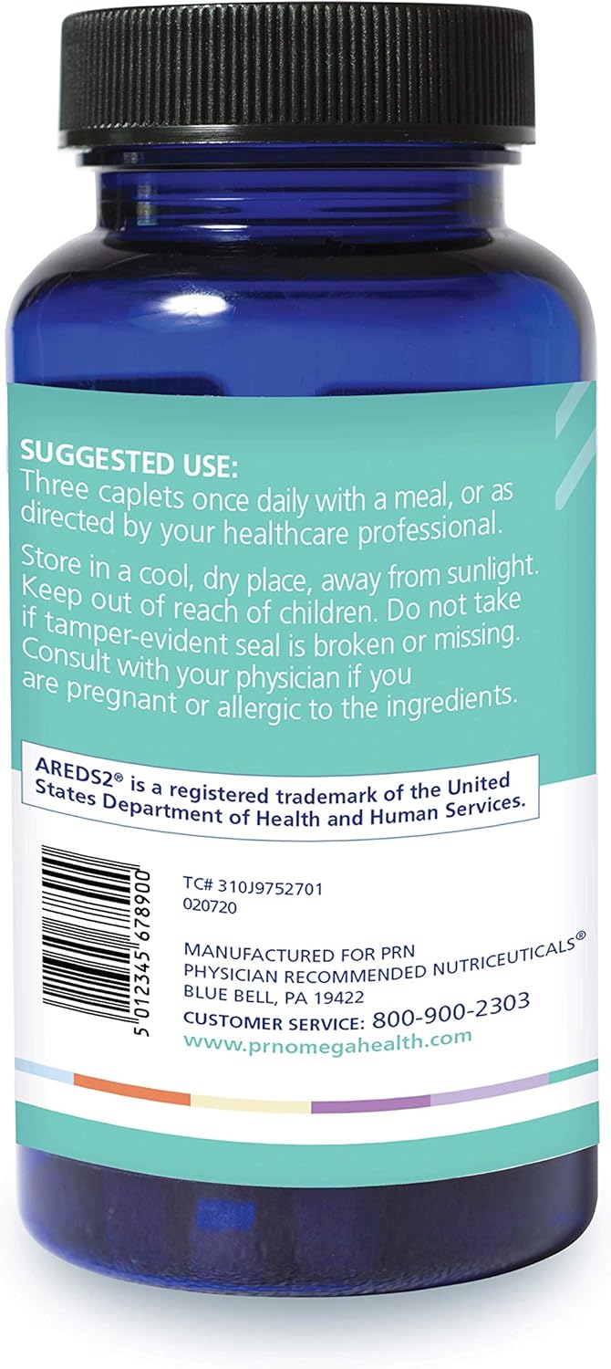PRN nūmaqula Vitamin – AREDS2 Based Eye Vitamins with Lutein & Zeaxanthin for Advanced Macular Support – Unique Enhancements Like B Complex & Vitamin E for Extensive Eye Care- 1 Month Supply