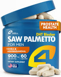 Improved Complex Saw Palmetto for Men & Prostate Health Supplements for Men - Advanced Formula Saw Palmetto Extract w/ DHEA & Ashwagandha 900mg - DHT Blocker for Hair Support - Prostate Supplements