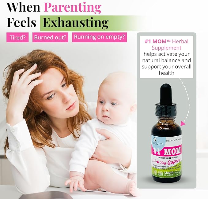 Anna & Eve #1 MOM™ Herbal Supplement Ashwagandha Drops | Energy, Balance, Stamina Support for Women | Natural Liquid Formula with Ashwagandha Tincture for Fatigue | Vegan, Gluten-Free, 1 Fl Oz