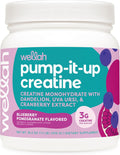 Wellah Creatine for Women - Creatine Monohydrate with Dandelion & Cranberry Extract (100 Servings, Blueberry Pomegranate)