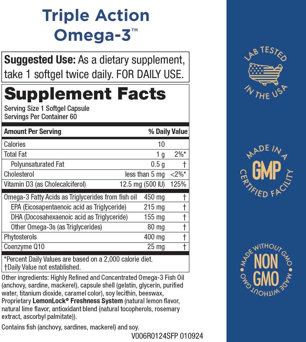 Purity Products - Triple Action Omega-3 Super Pill - 60 Softgels