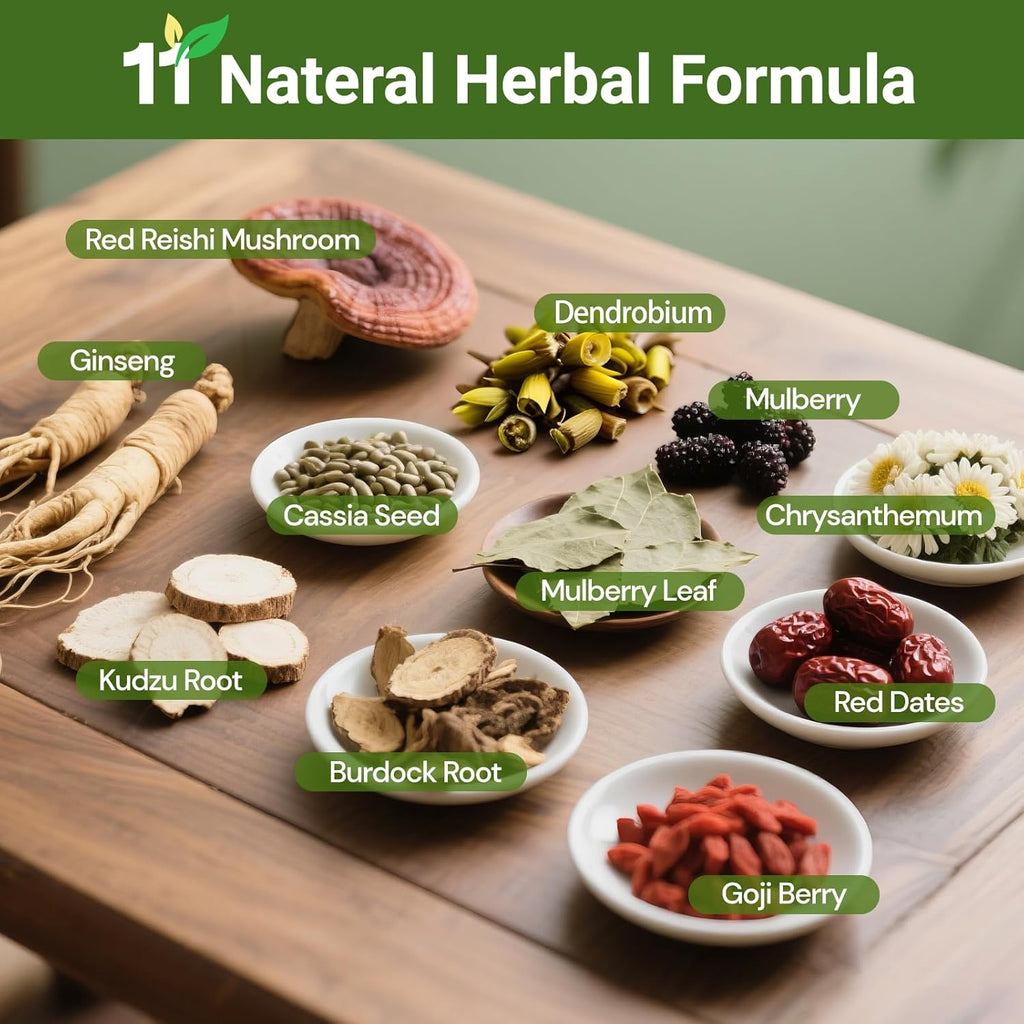 Liver Detox Tea, Chinese Kidney and Liver Cleanse Detox Herbal Tea Support Kidney Healthy Function with 11 Precious Ingredients Formula (30 Bags/2 Pack)