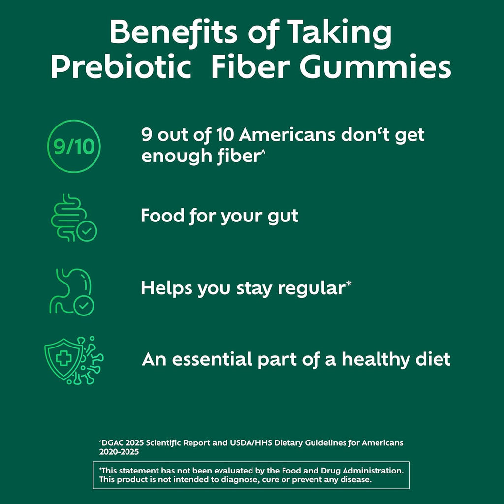 Benefiber Prebiotic Fiber Supplement Gummies for Digestive Health, Assorted Fruit Flavor - 81 Count