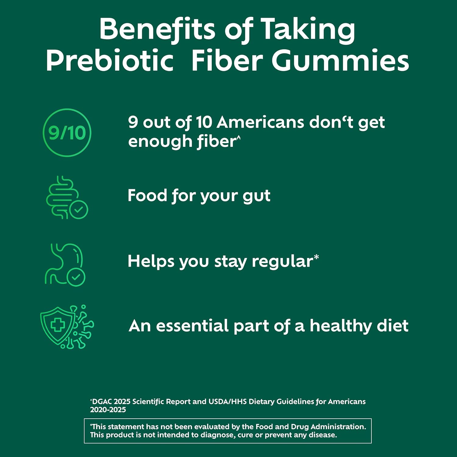Benefiber Prebiotic Fiber Supplement Gummies for Digestive Health, Assorted Fruit Flavor - 81 Count