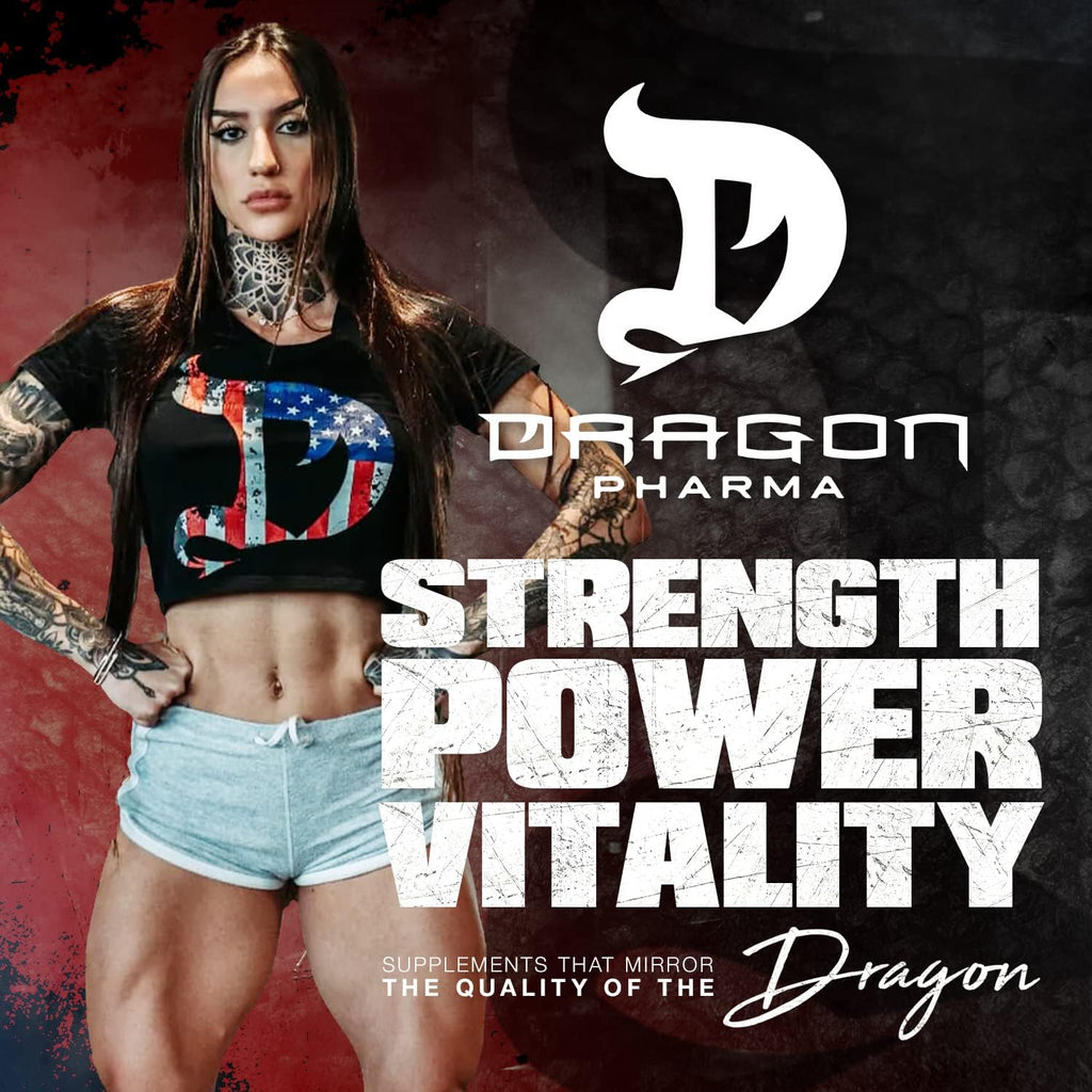 DRAGON PHARMA Venom Extreme Potency Pre-Workout, Laser Sharp Focus + Energy, Intense Performance, Proven Ingredients for Enhanced Vasodilation & Endurance (40 Servings, Grape Crush)