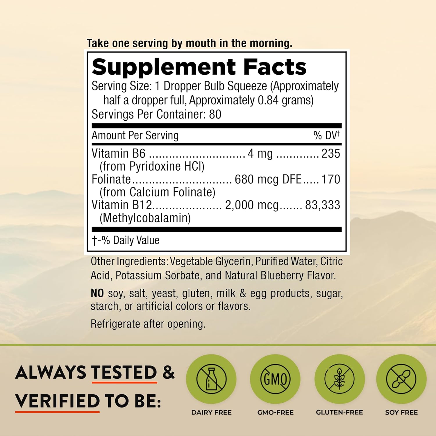 Mt. Angel Vitamins - B12 Essential Trio - Vegan Sublingual Drops with High-Potency Methyl B12, B6 & Folate - Easy Absorption Liquid - Non-GMO, Made in USA