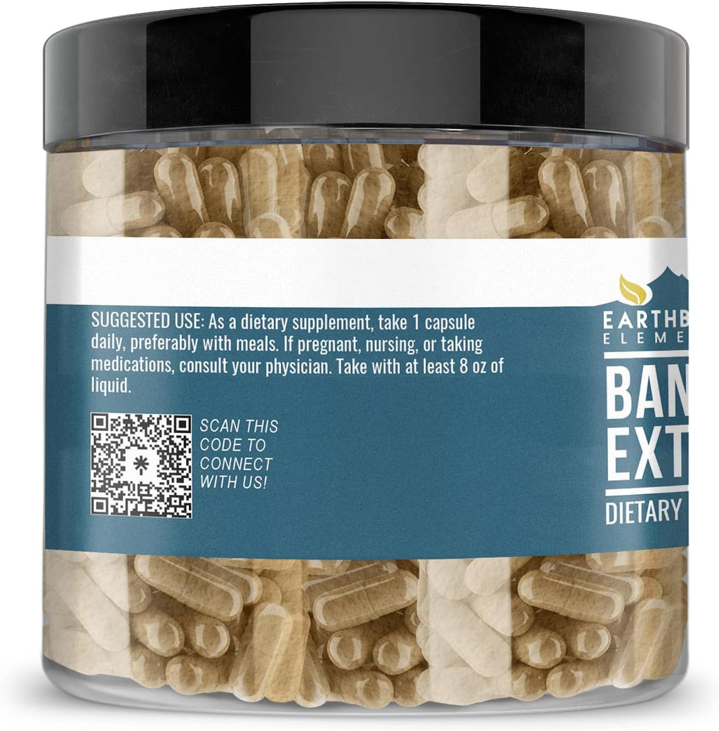 Earthborn Elements Banaba Leaf Extract 200 Capsules, Pure & Undiluted, No Additives