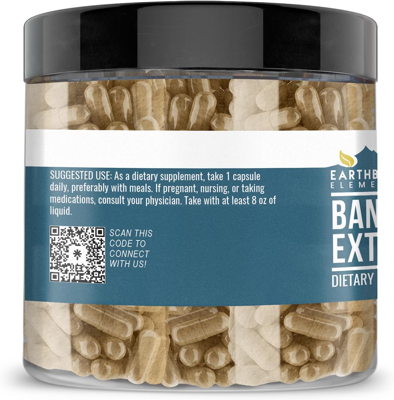 Earthborn Elements Banaba Leaf Extract 200 Capsules, Pure & Undiluted, No Additives