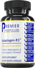 Premier Research Labs Adaptogen-R3: Adaptogen Supplements, Rhodiola Rosea Supplement with Maca Root, Complex for Stress, Heart & Metabolic Health - 90 Vegetarian Capsules