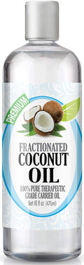 Healing Solutions Fractionated Coconut Oil (16oz Bulk) – Carrier for Essential Oils, Skin, & Hair