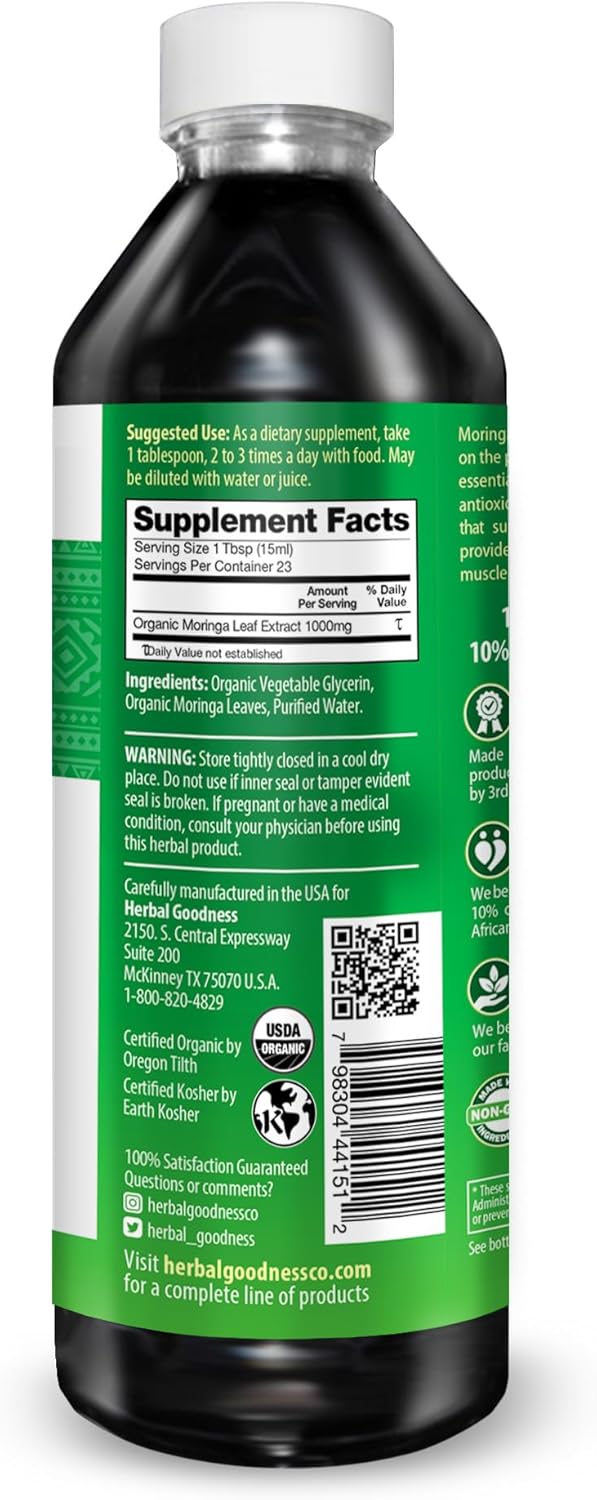 Herbal Goodness Moringa Leaf Extract - Parent (Moringa Leaf Extract 12oz)