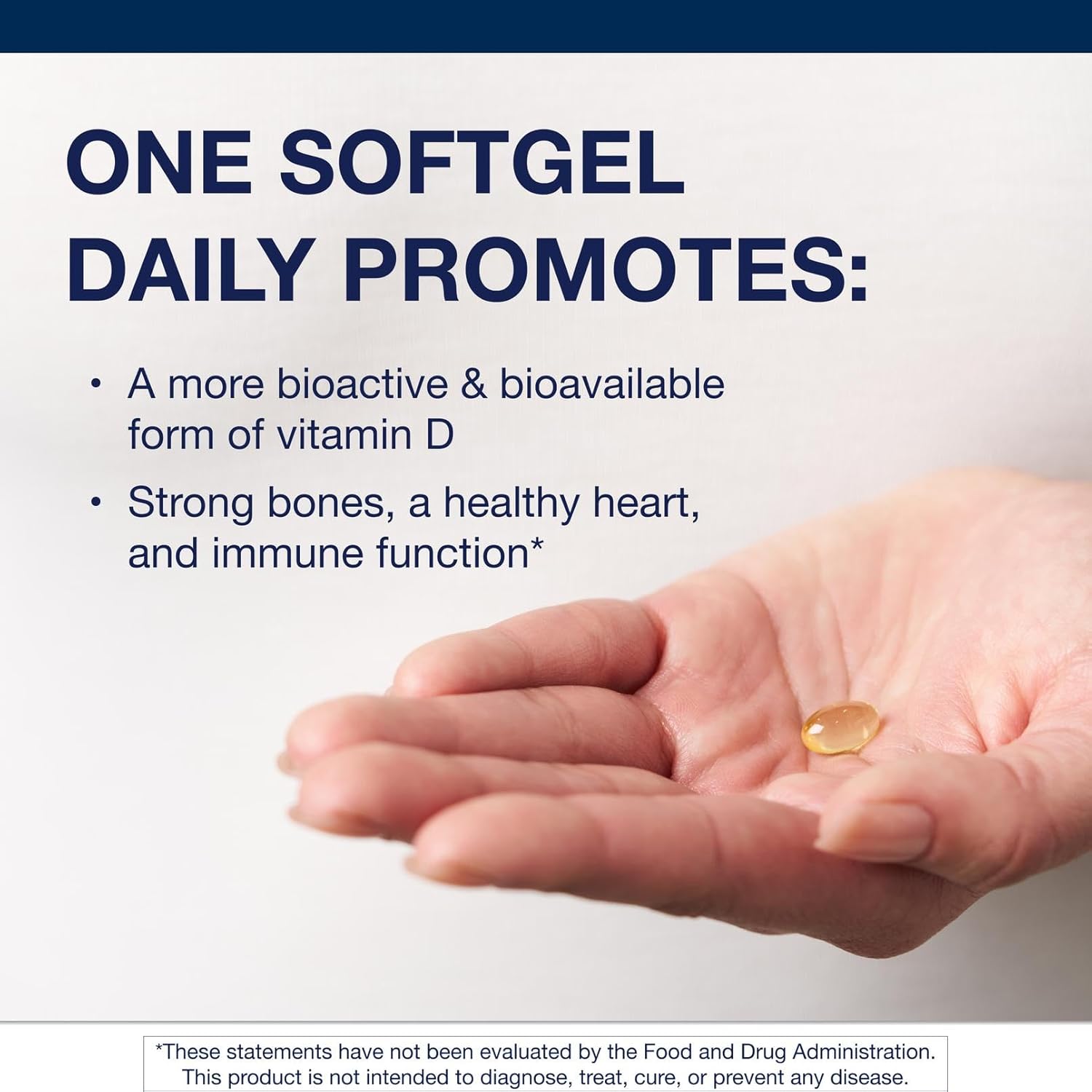 Metagenics Vitamin D3 5000 - for Immune Support, Bone Health & Heart Health* - High Potency Vitamin D - Non-GMO - Gluten-Free - 60 Softgels