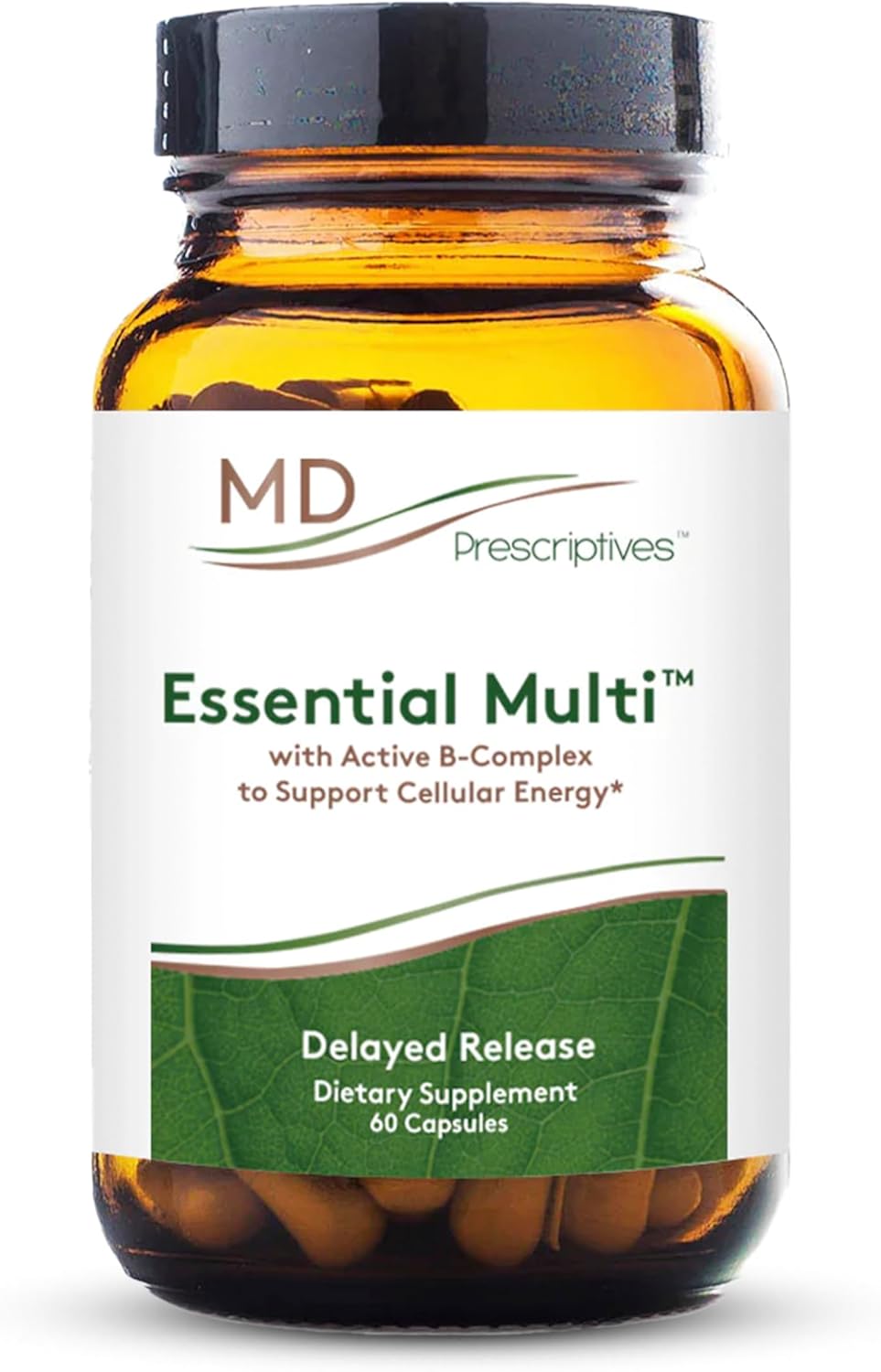 MD Prescriptives - Essential Multi (Delayed Release) - Multivitamin Mineral Complex Supplement for Enhanced Hormone Support - 60 Capsules