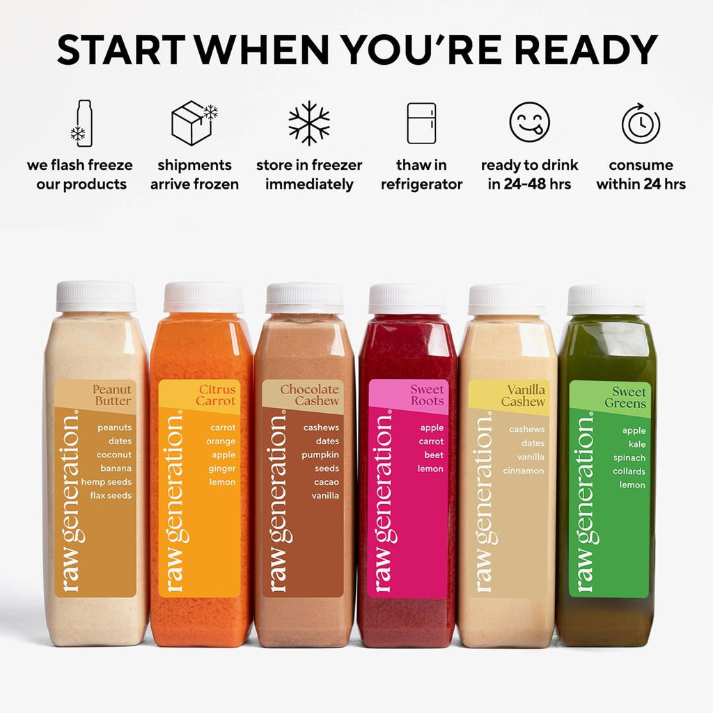 Raw Generation 5-Day Protein Cleanse – High Protein Juice Cleanse with Dairy and Soy-Free Protein Smoothies/Gets Results Quickly While Energizing Your Workouts/Jumpstart a Healthier Diet