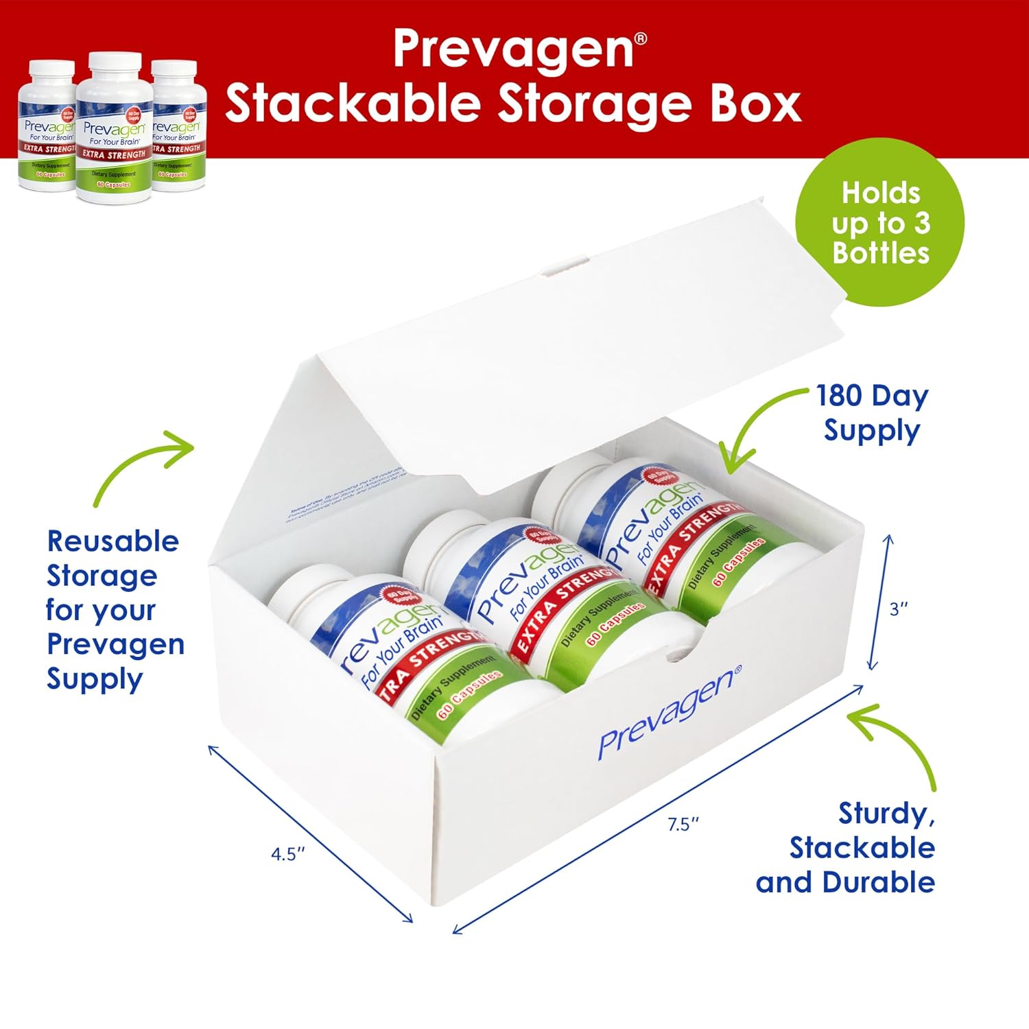Prevagen Extra Strength - 180 Capsules (6 Month Supply) | Formulated for Your Brain | 20mg of Apoaequorin Plus Vitamin D3