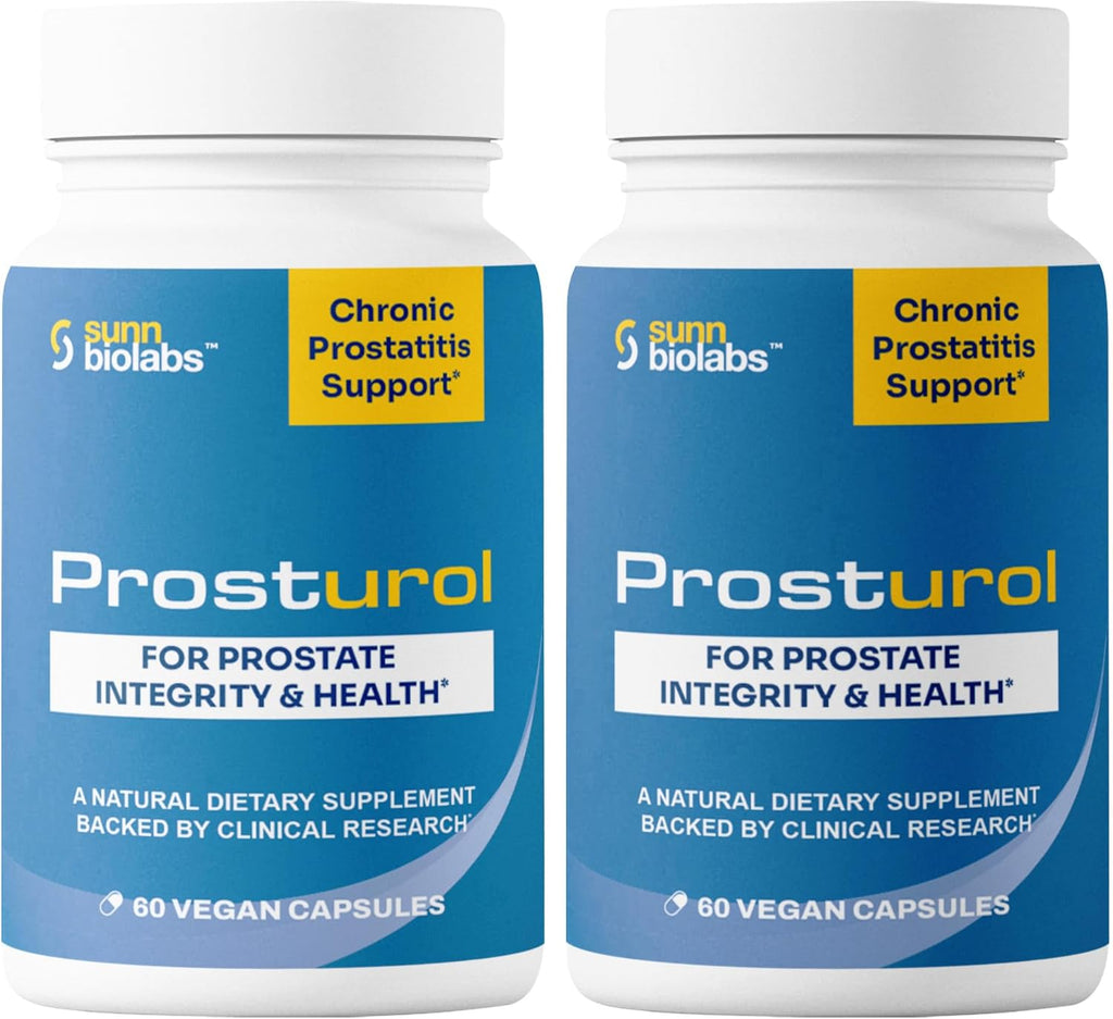 Prosturol | Prostatitis Treatment | CPPS -Prosturol Extra Strength Discomfort Relief & Prostate Supplement for Men with Quercetin, Saw Palmetto, Enzymes, for Pelvic Health - 160 Capsules (2)