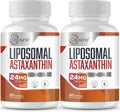 Liposomal Astaxanthin Supplement 24MG, Maximum Absorption, Antioxidant Stronger Than VIT C, Non-GMO & Gluten Free - 120 Softgels(4 Months Supply)