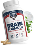 Brain Formula – with Niacin, Vitamin B6 & GABA – Provides Nutritional Support for Brain Health & Mental Performance* – 60 Capsules