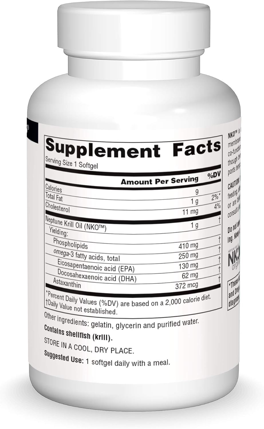 Source Naturals NKO Neptune Krill Oil, Supports Heart Health and Cell Membrane Integrity*, 1000 mg - 90 Softgels