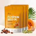 Pumpkin Seed Oil with Saw Palmetto Capsules | Cold Pressed, Pure Virgin Oil, Essential Fatty Acids & Phytosterols | 300 SoftgelsSupports Hair, Urinary, Bladder & Prostate Health, Non-GMO