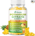 Potassium Citrate 1500mg Gummies - Potassium Supplement for Women & Men, Supports Leg Cramp Relief & Muscle Health, Vegan, Pineapple Flavor (60 Count)