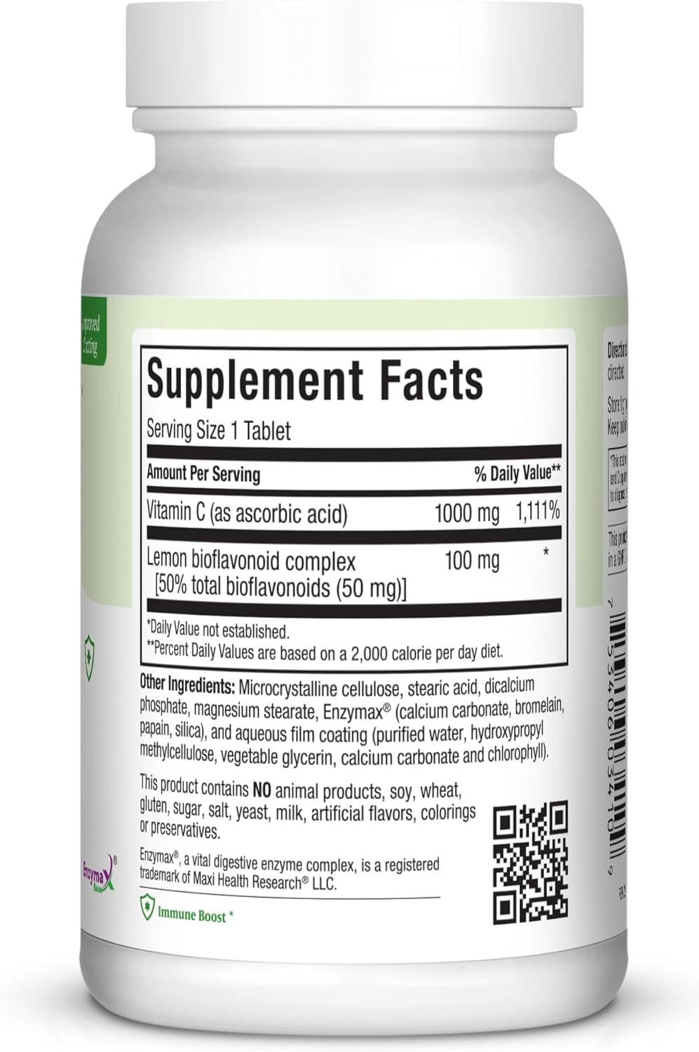 Maxi Health 1000 mg Vitamin C - 1000mg Tablets Ultra High Absorption Formula - Gluten Free Kosher Dietary Non GMO Supplement for Immune Support - Vitamin C Tablets from Ascorbic Acid, (250 Count)