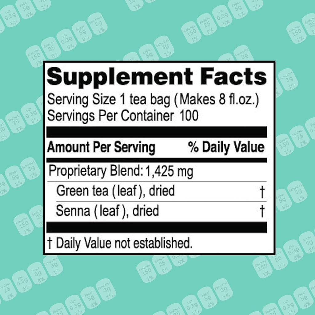 Hyleys Slim Tea 9 Flavor Assortment 100 Ct - Weight Loss Herbal Supplement Cleanse and Detox - 100 Tea Bags (1 Pack)