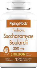 Piping Rock Saccharomyces Boulardii Probiotic Supplement | 5 Billion CFU | 120 Capsules | 250 mg | Vegetarian, Non-GMO, Gluten Free
