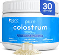 Zena Nutrition Bovine Colostrum Powder Supplement, 2000mg Pure Colostrum, Supports Immune and Digestive Health, Promotes Gut Health, Keto, Gluten Free, Fat Free, Grass Fed, Unflavored, 30 Servings