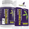 NutriZing Vegan Probiotics for Digestive Health - 30 Billion CFU & 16 strains - Bifidobacterium & Lactobacillus Probiotics for Men & Women - Delayed Release Probiotic Gut Health Supplement