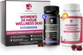 Evening Primrose Oil & Cranberry Wellness Duo – Supports Urinary Health, Hormonal Balance, Skin Health, Stress Relief, and Relaxation – Daytime Clarity & Nighttime Calm – 30-Day Supply