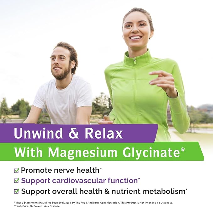 Innate Vitality Magnesium Glycinate 500mg | 70mg Elemental Magnesium Supplement - High Absorption, Non Buffered, Non-GMO & No Gluten - Vegan - Nerve Health - 60 Capsules (Pack of 1)