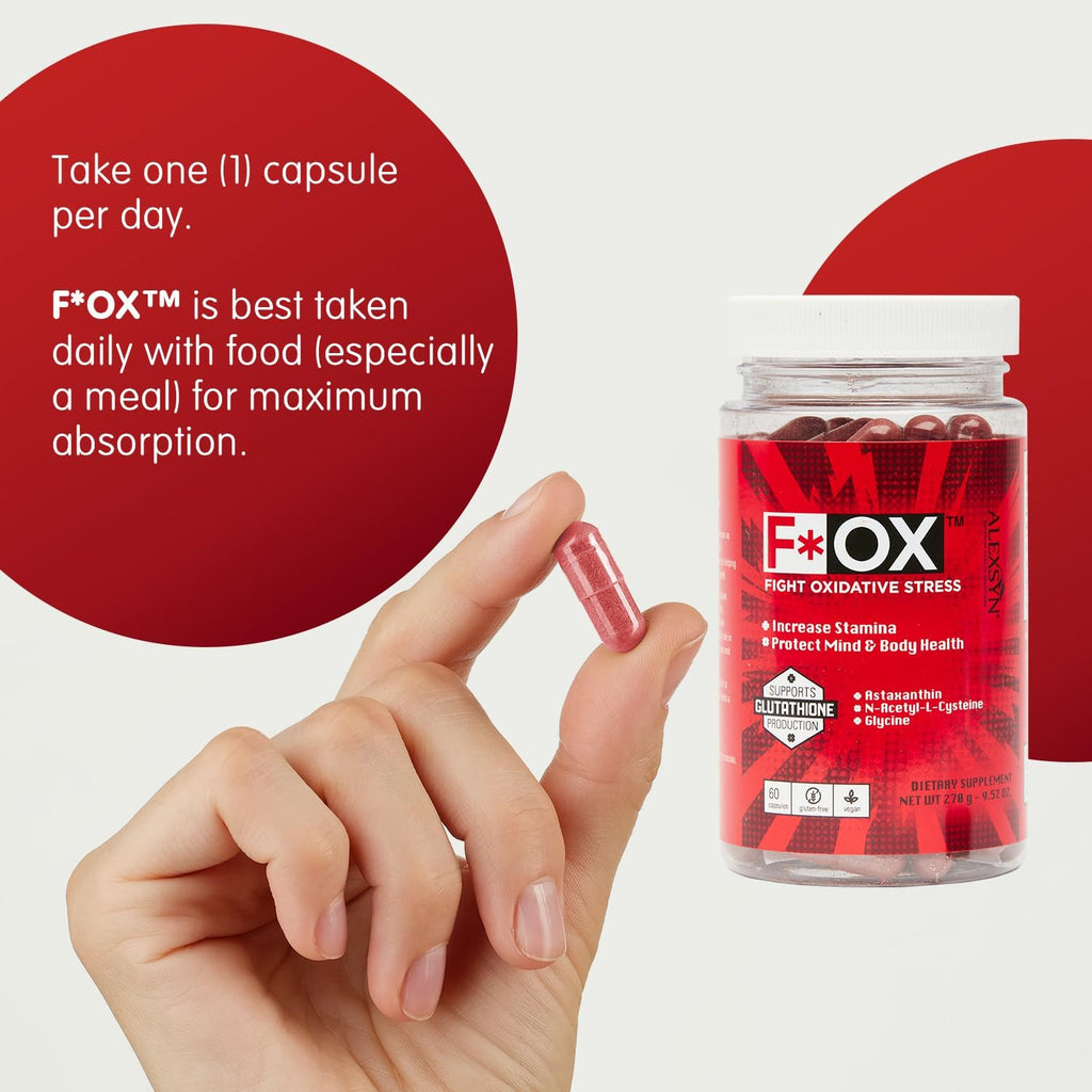 Mega-Potent Antioxidant Supplement - Fight Oxidative Stress and Boost Vitality - Vegan & Gluten-Free - 60 Capsules - Supports Body's detoxification Process
