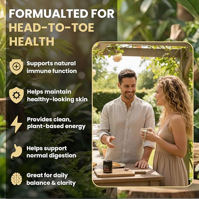 True Sea Moss Black Seed Oil Ashwagandha Burdock Root, Tumeric Supplement with Manuka Honey, Dandelion Root ACV - 60 Capsules - Multi Vitamin