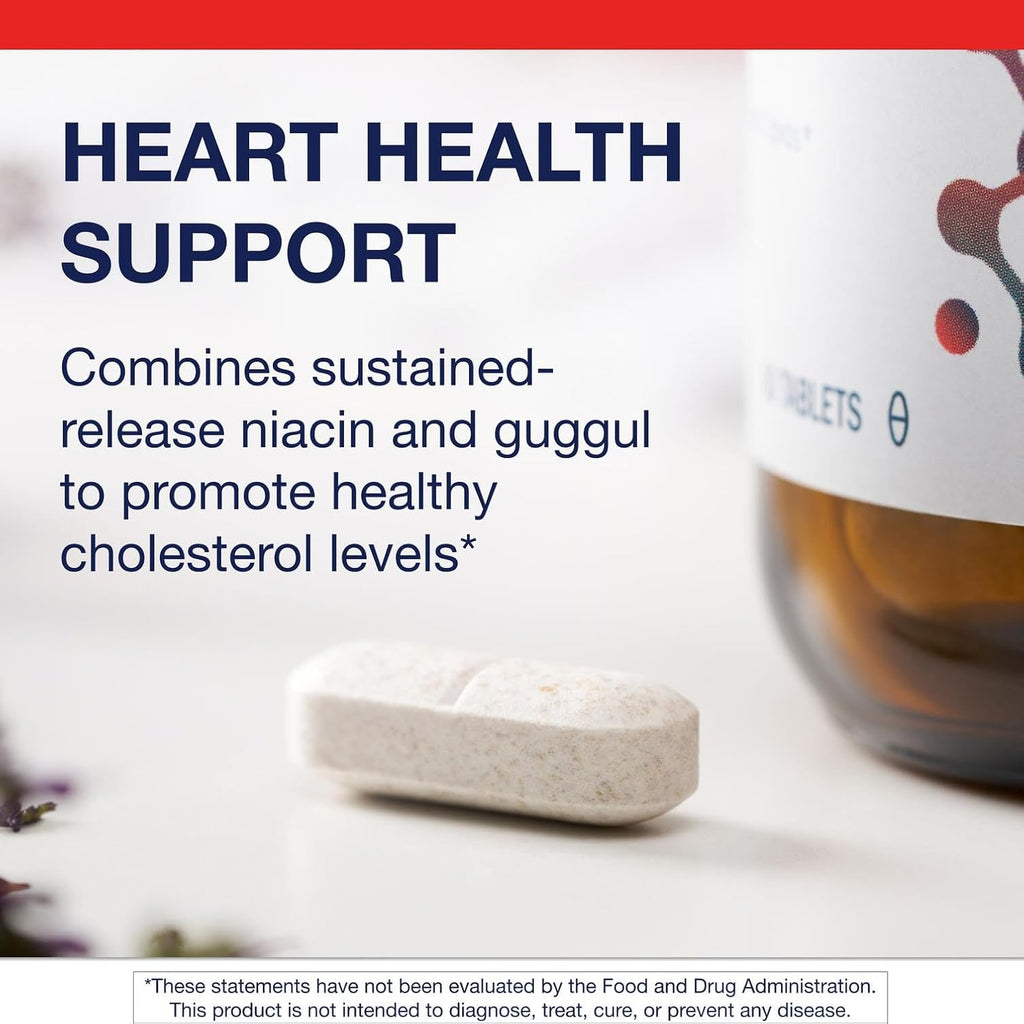 Metagenics Lipotain - Non-Flush Niacin & Guggul Extract - for Healthy Blood Lipids* - Inositol Hexanicotinate Tablets - Supplements for Blood Health* - 60 Tablets