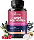 NAD Supplements for Women - NAD Resveratrol Supplement with CoQ10, DIM & Hyaluronic Acid - Liposomal NAD+ Supports Hormone Balance, Mitochondrial Health, Anti-Aging & Cellular Renewal - 120 Capsules